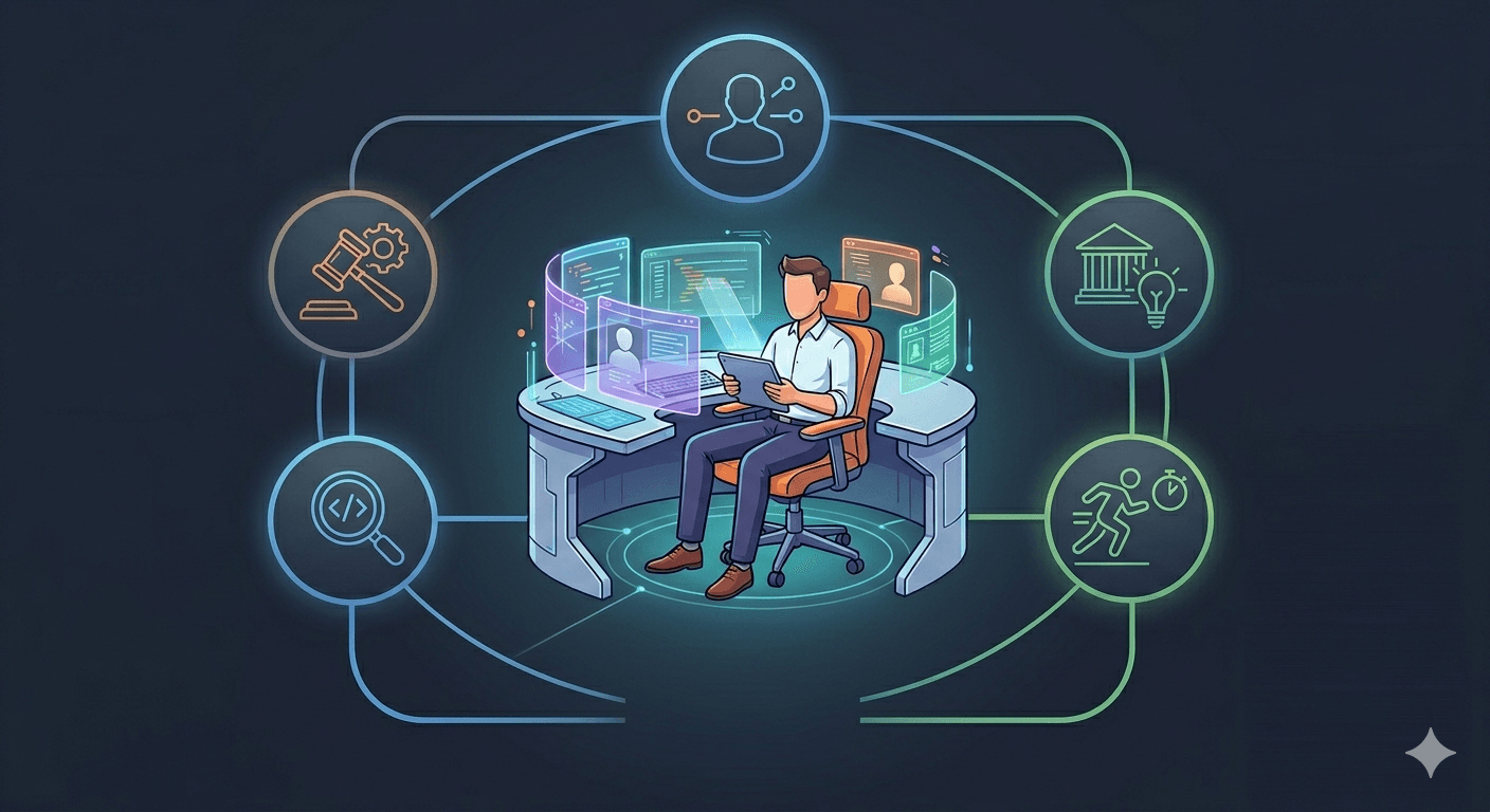 Human using AI agents